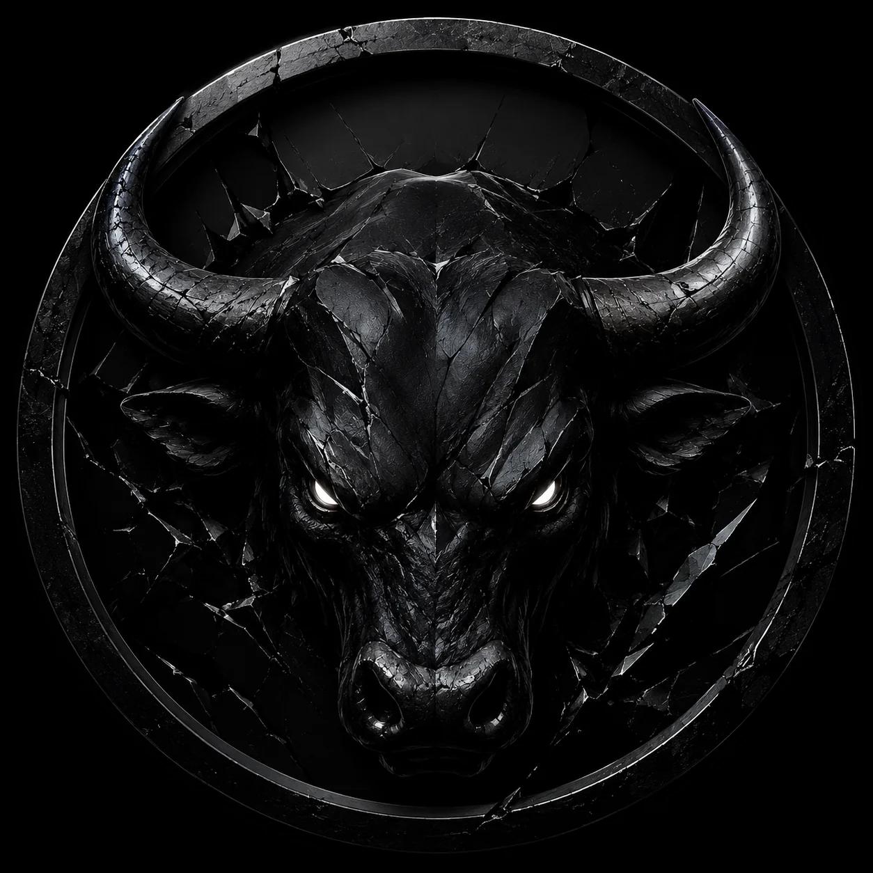 Black stone bull emblem for The Black Coin